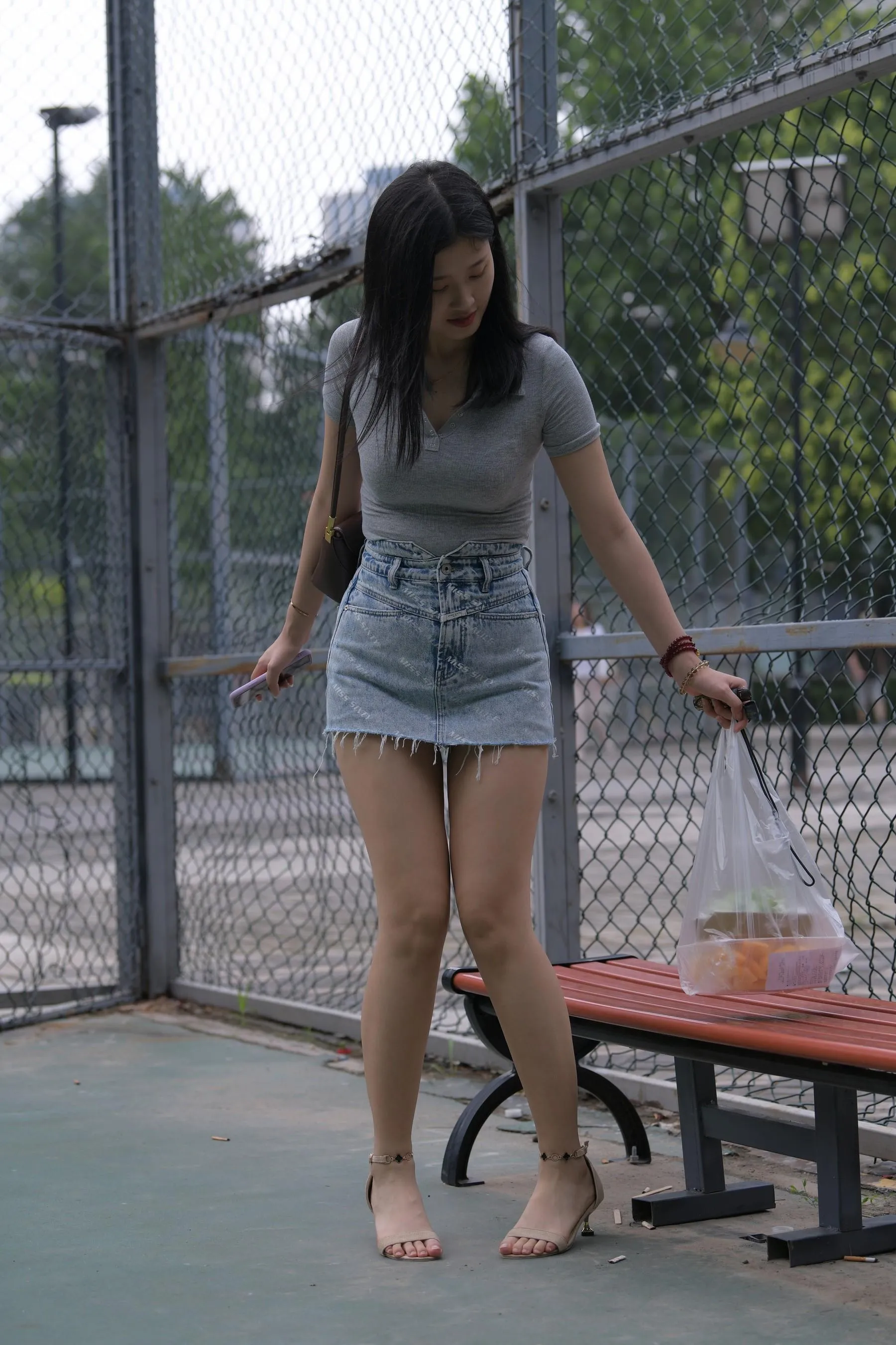 魔镜街拍 NO.169 一只麋鹿摄影-牛仔短裙美女 [235P]插图6